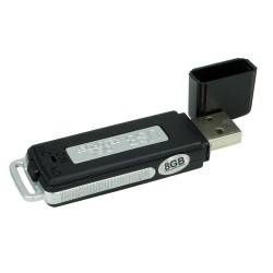 8 GB USB Bellek Ses Kayıt Cihazı